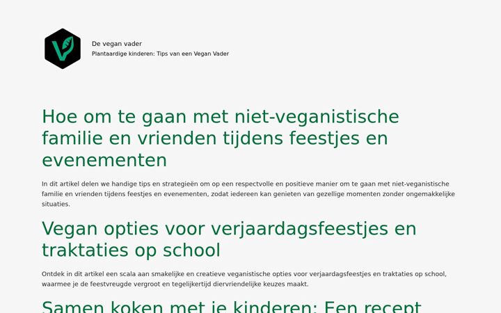 Képernyőkép: deveganvader.nl