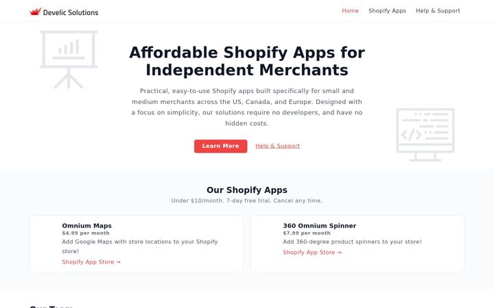 Screenshot of develic.com