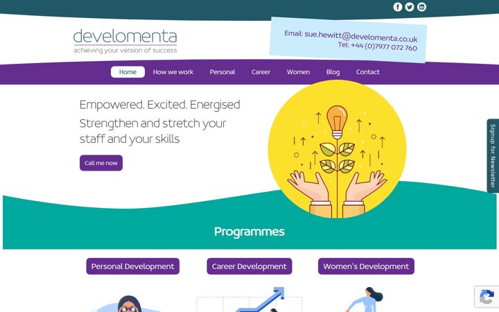 Screenshot of develomenta.co.uk