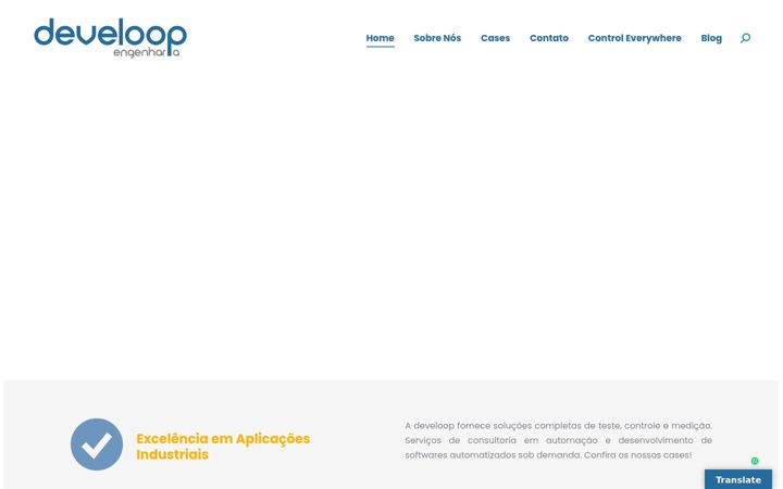 Ekraanipilt saidist develoop.com.br