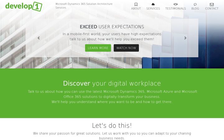 Captură de ecran a develop1.net