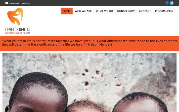 Screenshot of developdental.org