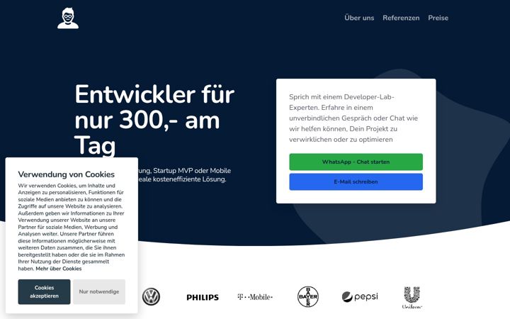 Skærmbillede af developer-lab.de