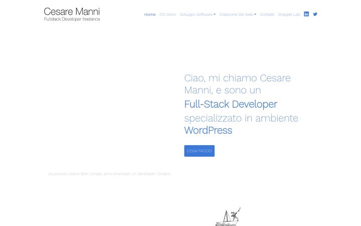 Ekrano kopija developercorsaro.it