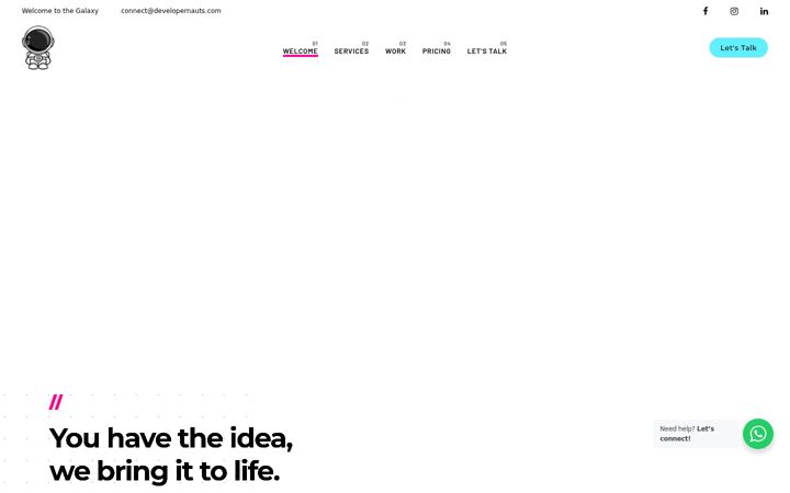 Screenshot of developernauts.com