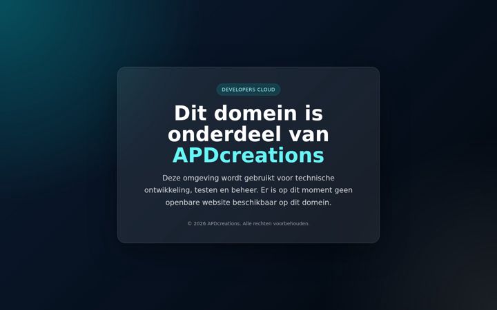 Screenshot of developers-cloud.nl