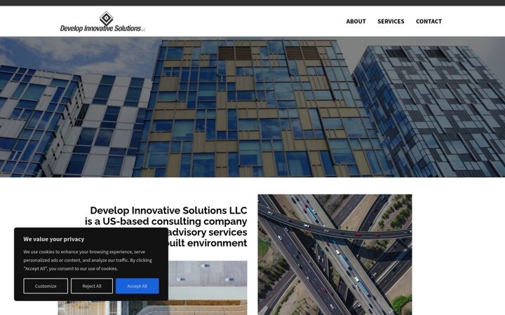 Screenshot of developinsolutions.com