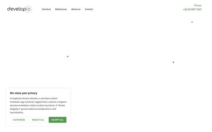 Screenshot of developio.hu