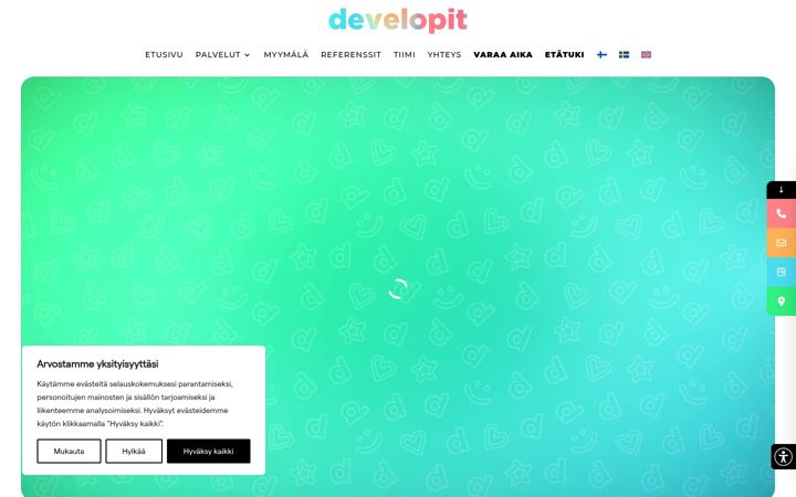 Screenshot di developit.fi