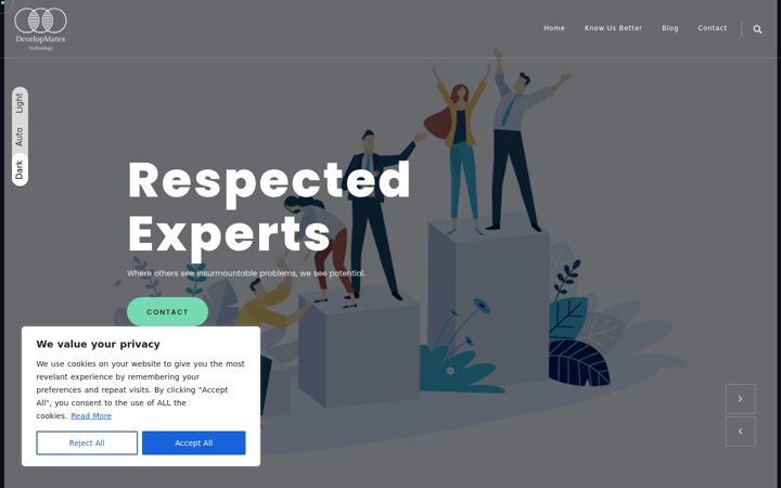 Screenshot of developmates.com