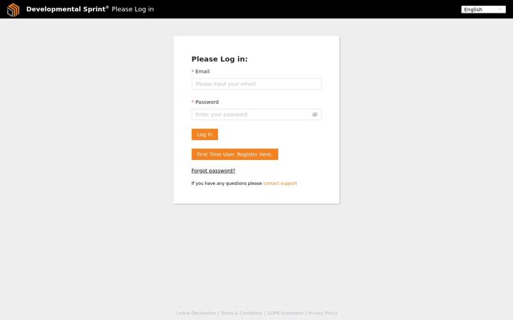 Screenshot of developmentalsprint.com
