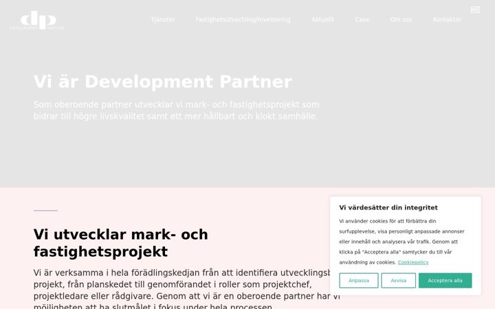Screenshot of developmentpartner.se