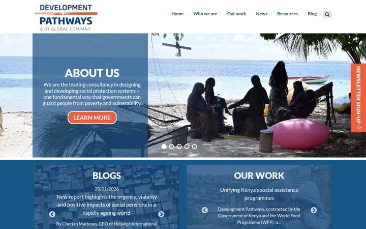 Screenshot of developmentpathways.co.uk