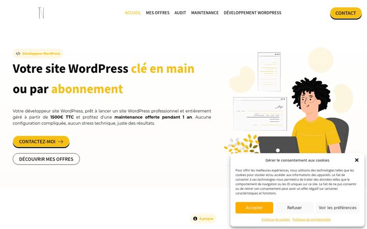 Screenshot of developpeur-web-wordpress.fr