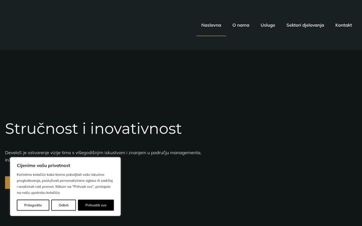 Screenshot ta' develos.hr