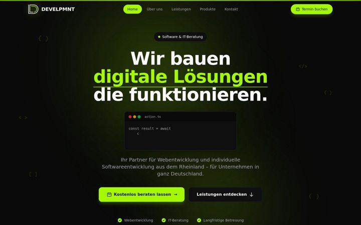 Screenshot of develpmnt.de