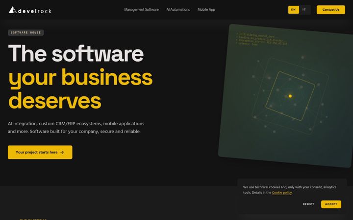 Screenshot of develrock.com