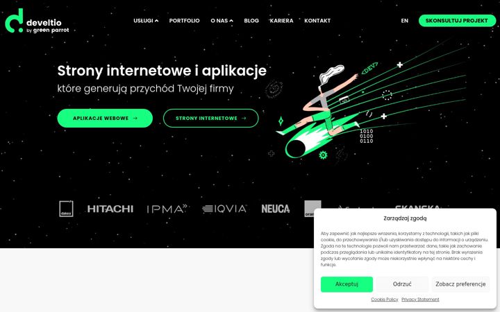Screenshot ta' develtio.pl
