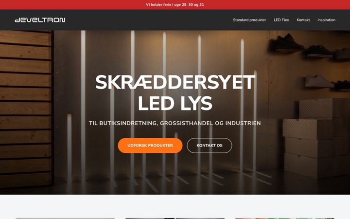 Screenshot of develtron.dk