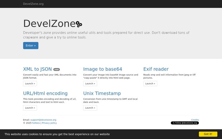 Screenshot of develzone.org