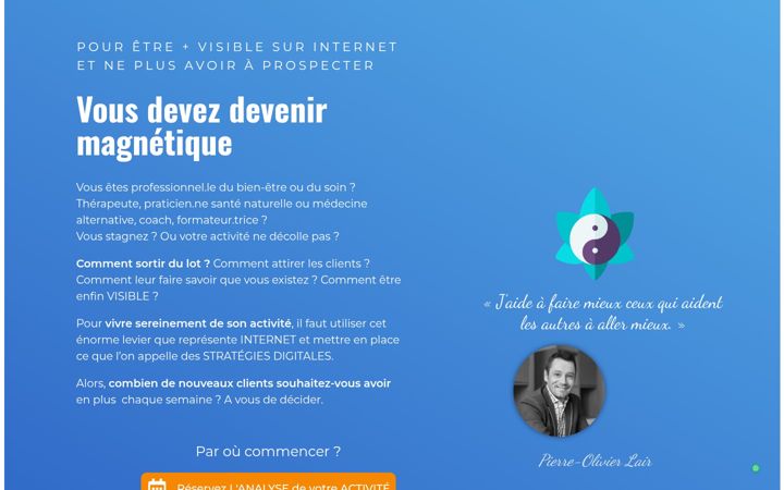 Screenshot of devenir-magnetique.com