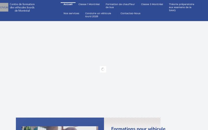 Screenshot of devenircamionneur.com