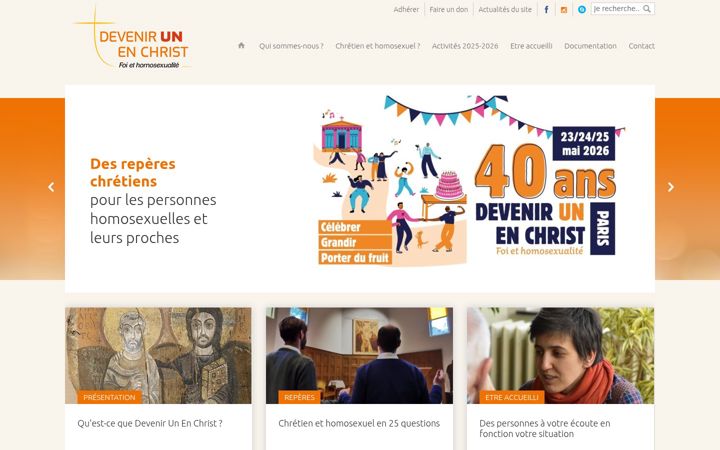 Captură de ecran a devenirunenchrist.net