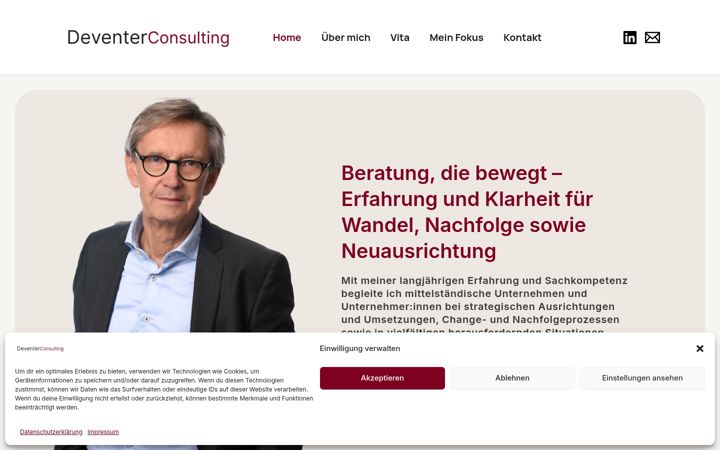 Screenshot of deventerconsulting.de