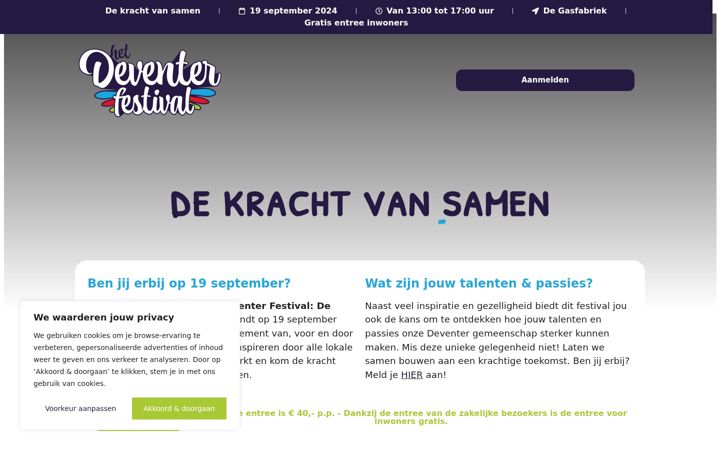 Screenshot of deventerfestival.nl