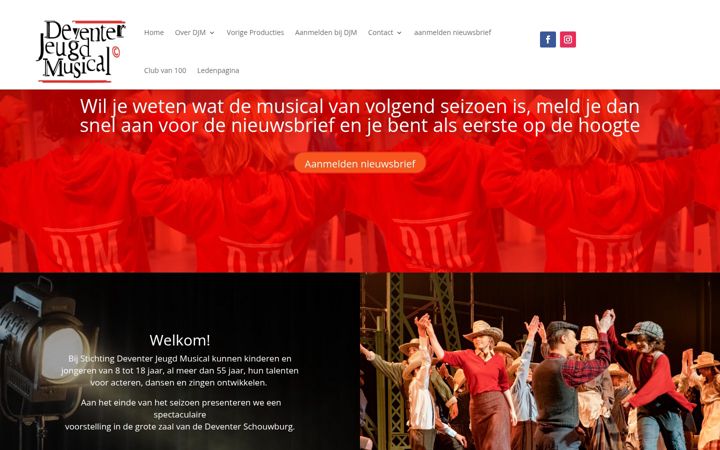 Képernyőkép: deventerjeugdmusical.nl