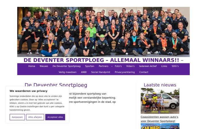 Képernyőkép: deventersportploeg.nl