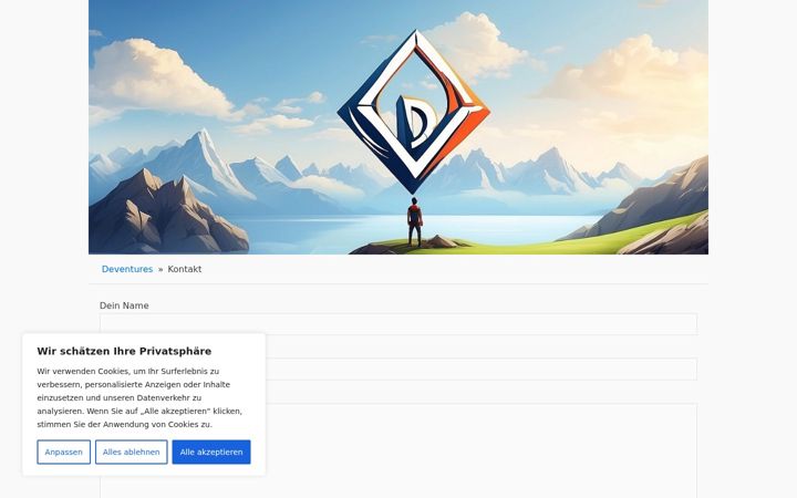 Screenshot of deventures.de