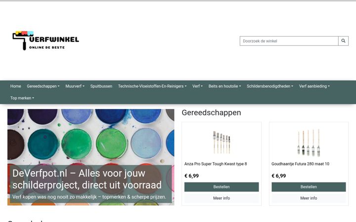 Screenshot of deverfpot.nl