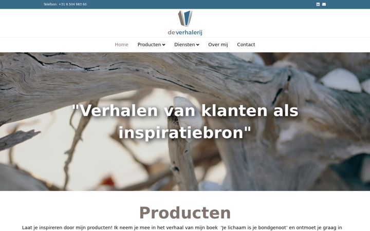 Screenshot of deverhalerij.nl