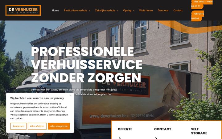 Screenshot of deverhuizer.be