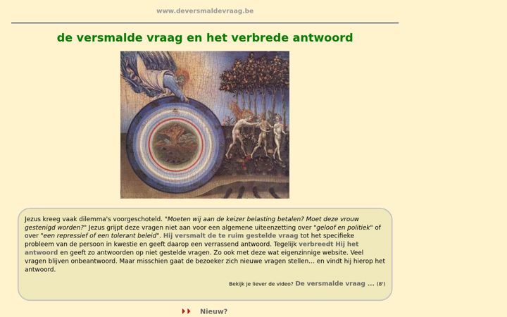 Screenshot of deversmaldevraag.be