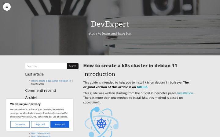 Ekrano kopija devexpert.it