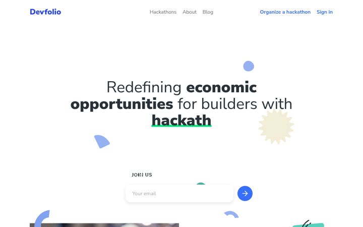 Zrzut ekranu devfolio.co