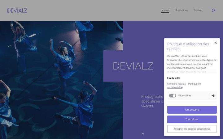 Screenshot of devialz.com