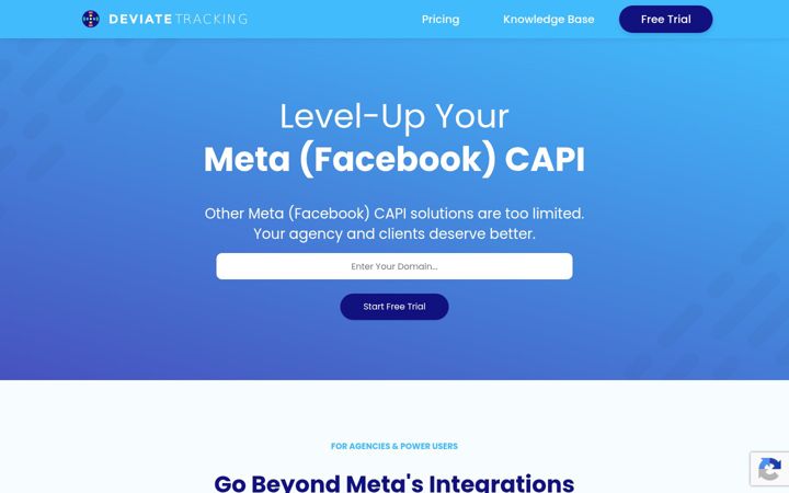 Screenshot of deviatetracking.com