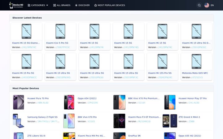 Screenshot of devicehd.com