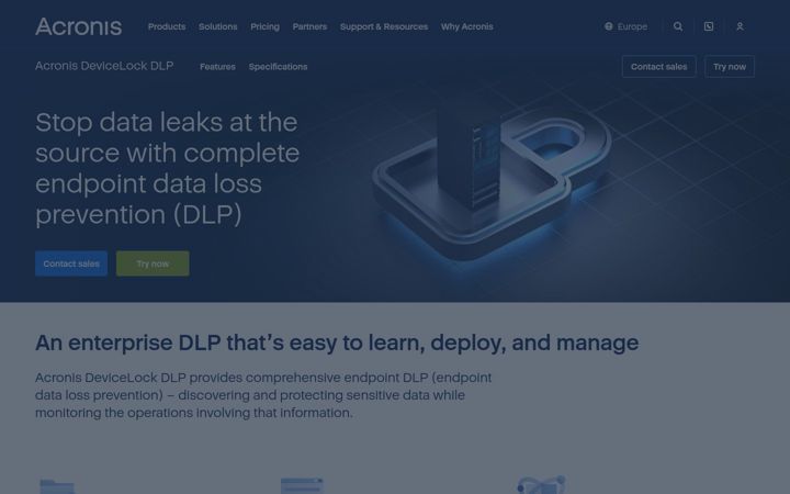 Screenshot of devicelock.com