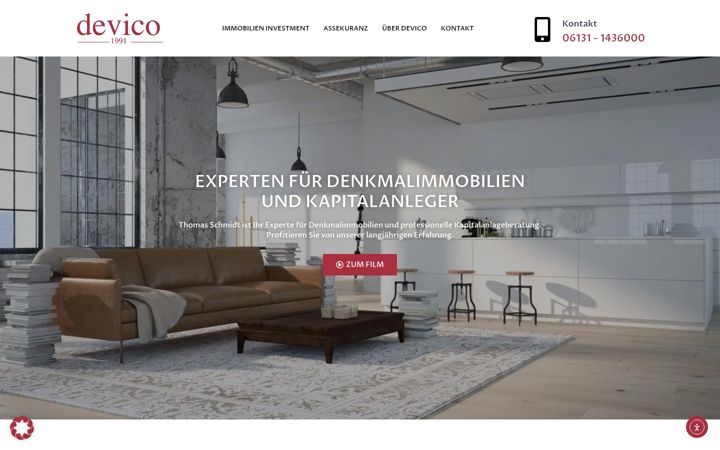 Ekrānuzņēmums no devico.de
