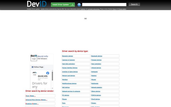 Screenshot of devid.info