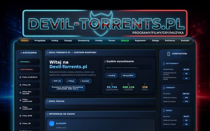 Screenshot of devil-torrents.pl