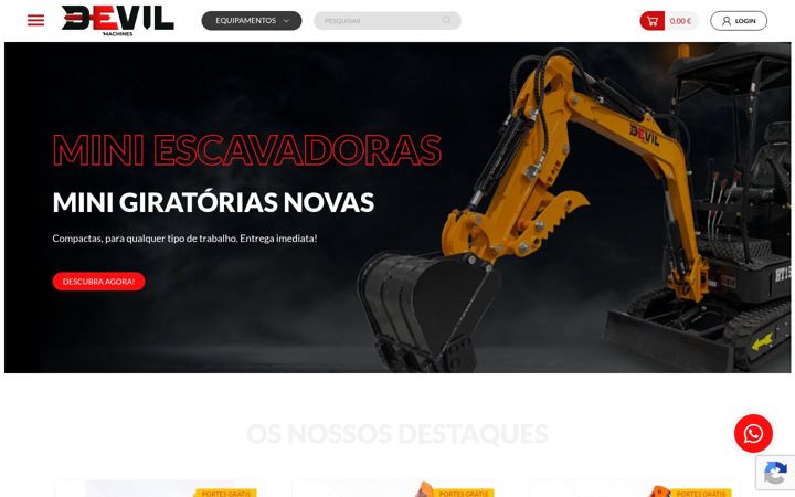 Captură de ecran a devilmachines.pt