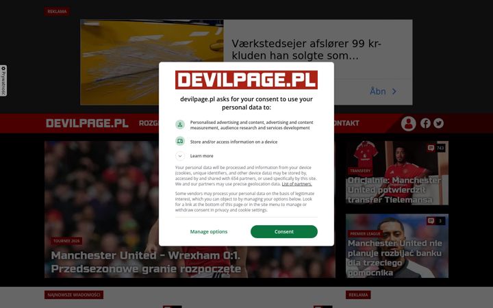Screenshot van devilpage.pl