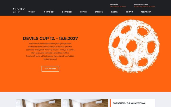 Screenshot stránky devilscup.eu