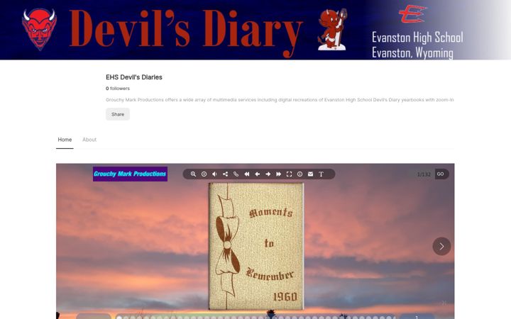 Screenshot of devilsdiary.org
