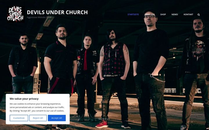 Ekrānuzņēmums no devilsunderchurch.de